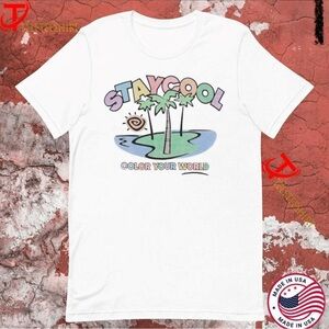 Stay Cool nyc : Watercolor Tee.    (Water Reactive)